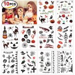 Halloween tatouage temporaire enfants 180 mignons tanche tatouages phmres pour enfants garons filles ...