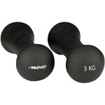 Halt�res - avento - 2x 3kg - acier alli� - blanc - entra�nement � domicile