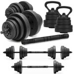 Halt�res r�glables - springos - 30 kg - kit musculation - compact - universel