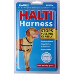 Harnais anti - traction - halti - mod�le rouge et noir - taille m - pour chien - �ducation canine