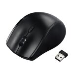 Souris pour gauchers hama riano - optique sans fil 3 boutons - noir