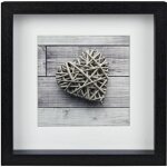 Cadre photo - hama - scala - mdf - noir - 15 x 15 cm - carr