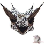 Hamac - non sp�cifi� - 34x34cm - l�opard & blanc - pour rongeurs - doux et confortable