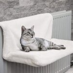 Hamac chat radiateur - xjydncg - chaud et confortable - 45x30cm - blanc