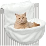 Hamac chat radiateur - xjydncg - lit de radiateur pour chat chaud et confortable - 46x39cm - blanc