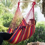 Hamac color� si�ge suspendu fauteuil rouge * dimensions du si�ge env : 90 x 100 cm * poids max support� ...