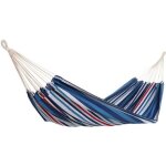 Hamac detex 320x150cm bleu - capacit� max. 300kg - sac de transport inclus - jardin