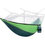 Hamac - vert - 2 personnes - 300 kg - ultra l�ger - filet anti - insectes pratique