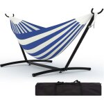 Hamac double avec support en acier hamac portable 500 lbs jardin camping hamac avec sac de transport ...