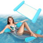 Hamac gonflable piscine 4 en 1 boue matelas gonflable facile pour adultes chaise de lit flottant portable ...