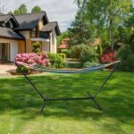 Hamac de jardin de camping kedia avec support en mtal