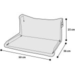 Hamac de radiateur pour chat chill gris en peluche