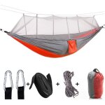 Hamac - zgeer - mod�le portable - nylon parachute - moustiquaire - 2 personnes