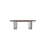 Hamnesk�r table de salle � manger 110x220cm noyer d�cor.
