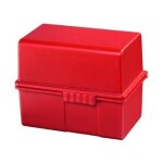 Han 977 - 17 bo�te a fiches en plastique pour env. 300 fiches a7 121 x 101 x 74 mm (rouge)