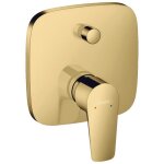 Faade mitigeur bain douche encastr 2 sorties hansgrohe talis e aspect dor poli