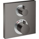 Hansgrohe - set de finition pour mitigeur thermostatique encastr avec robinet darrt et inverseur noir ...