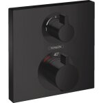 Hansgrohe - set de finition pour mitigeur thermostatique encastré avec robinet darrêt et inverseur noir ... Hansgrohe - set de finition pour mitigeur thermostatique encastré avec robinet darrêt et inverseur noir ...