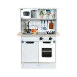 Hape - cuisine intractive en bois pour enfant - 60 x 918 x 30 cm -  partir de 3 ans gris -