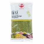 Haricot mungo (mung bean) 500g - graines de soja vert - marque coq - 4 sachets