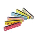 Harmonica en bois color pour enfant jeu montessori