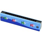 Harmonica en bois pour enfants jouets instruments de musique 16 trous double range coup dessin anim ...