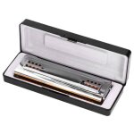 Harmonica - instruments de musique - cl c / g - 24 trous - acier inoxydable - bronze phosphoreux