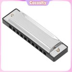 Harmonica diatonique 10 trous cl� c harmonica silver blues pour d�butants