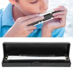 Harmonica - fafeicy - hb046 - diatonique cl c - acier inoxydable - 24 trous - noir