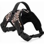 Harnais chien petit - taille s - coloris leopard - r�glable rembourr� et doux avec poign�e - top qualite ...