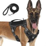 Harnais chien respirant réfléchissant harnais de chien harnais anti traction pour chien avec poignée ... Harnais chien respirant réfléchissant harnais de chien harnais anti traction pour chien avec poignée ...