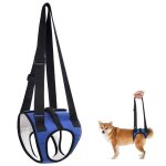 Harnais de soutien chien handicap� blau 15kg r�glable pattes arri�re levage chiens �g�s / bless�s cuneary ...