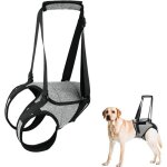 Harnais de soutien pour chien - mhy� - pattes arri�re - r�glable - tissu polyester - poign�e amovible ...