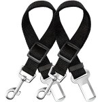 Harnais voiture - zgeer - 2 pi�ces - ceinture de s�curit� universelle - nylon noir - pour chiens et chats ...