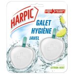 Harpic bloc cuvette stop bactries javel - 2 galets