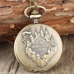 Harry potter montre gousset carte maraudeur + pochette et boite gravées Harry potter montre gousset carte maraudeur + pochette et boite gravées