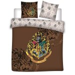 Parure de lit 2 places - harry potter - housse de couette 220x240 cm - microfibre lavable en machine