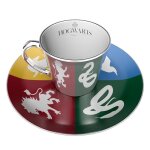 Tasse � caf� - abystyle - harry potter - 300 ml - porcelaine - soucoupe collector