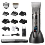 Hatteker tondeuse cheveux professionnelle tondeuse barbe hommes rasoir tondeuse corps tondeuse de prcision ...