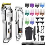 Hatteker tondeuse cheveux professionnelle pour homme ipx7 Étanche sans fil tondeuse barbe avec lame en ... Hatteker tondeuse cheveux professionnelle pour homme ipx7 Étanche sans fil tondeuse barbe avec lame en ...