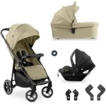 Hauk - ensemble de voyage 3 - en - 1 shop n care trio - poussette + nacelle + sige auto & adaptateurs ...