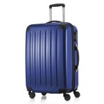 Hauptstadtkoffer alex - valise rigide moyenne serrure tsa 4 roulettes 65 cm 74 litres bleu fonc�
