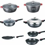 Haussmann heritage - batterie de cuisine 16 pi�ces - rev�tement antiadh�sif pierre - manche amovible ...