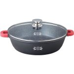 Haussmann hritage sautoir40cm - fonte daluminium - revtement type pierre - sans pfoa couvercle en ...
