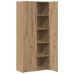 Haut armoire - clarence� - montage simple - buffet bahut / armoire de cuisine - 2 pcs ch�ne artisanal ...