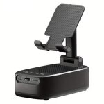 Haut - parleur sans fil 6w avec support t�l�phone appairage double tws batterie 1500mah appel mains libres ...