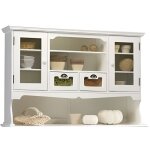 Haut de vaisselier blanc 9 niches 2 portes 2 tiroirs vitrés l 143 h 96 p 33 cm - l 143 x l 33 x h 96 ... Haut de vaisselier blanc 9 niches 2 portes 2 tiroirs vitrés l 143 h 96 p 33 cm - l 143 x l 33 x h 96 ...