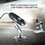 Microscope numrique usb 1000x 2mp haute qualit avec 8 led et support en mtal - cuque