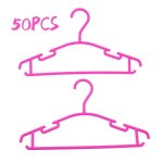 Haute qualit!!! lot de 50 cintres enfants en plastique - rose l 27 cm - huaimeipin
