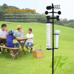Haute qualit - atyhao 3 en 1 thermomtres multifonctions pluviomtre anmometre extrieur mtorologique ...